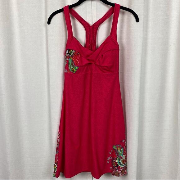 Athleta Pink Montego Floral Salina Bra Top Swim Dress Sz.XS - Picture 2 of 12
